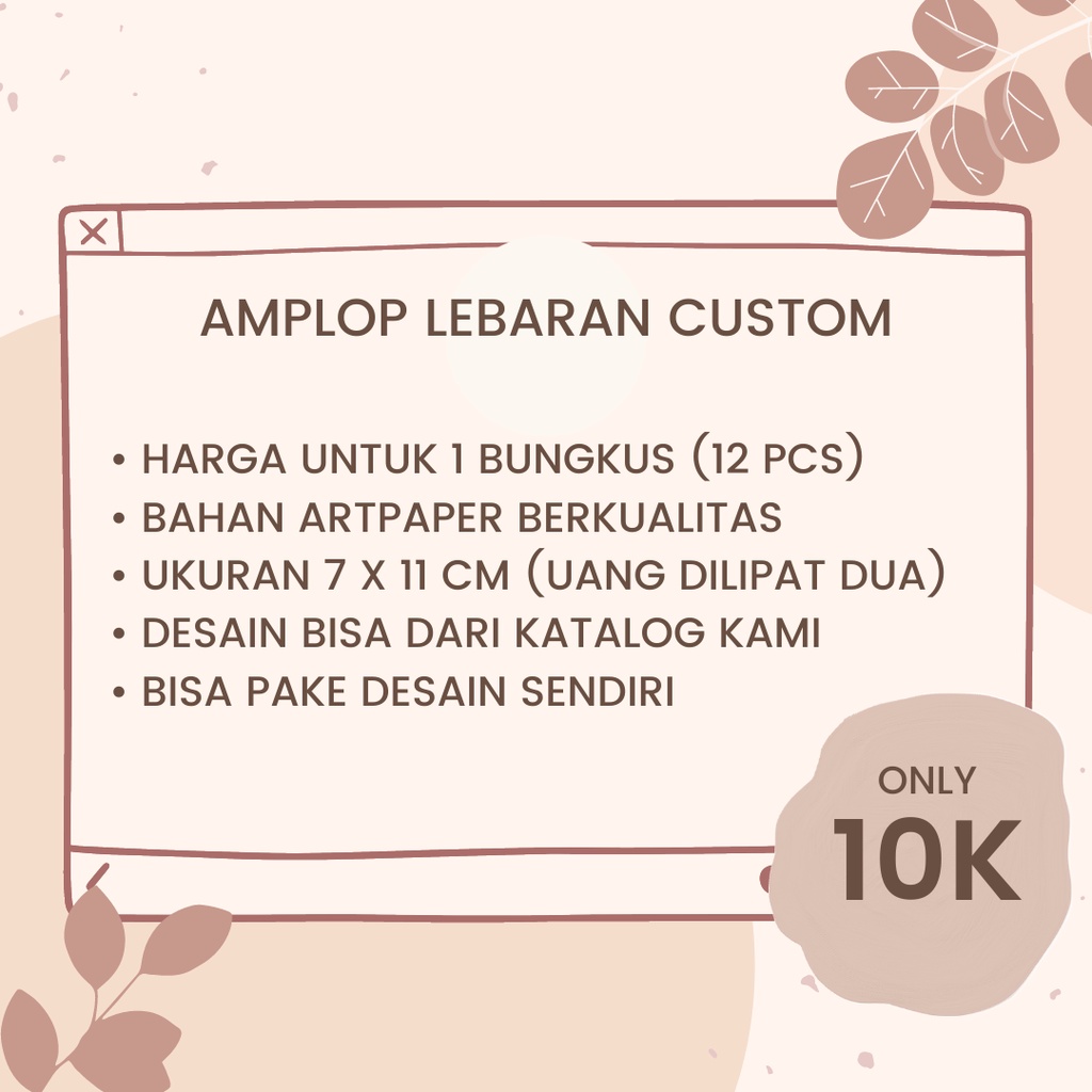 

Amplop Lebaran Custom