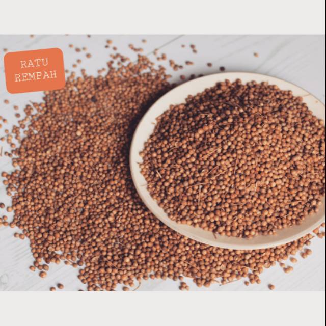 

Ketumbar coklat 500g organic ratu rempah bukan oregano garlic sereh