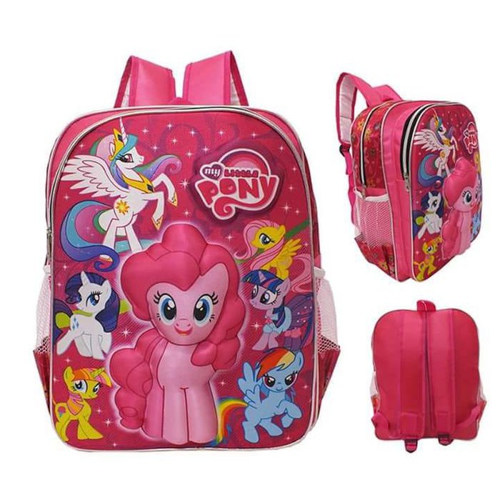 Tas Sekolah Anak Sd / Ransel Sequin Usap Lampu Led Unicorn Frozen SR157  Little Pony - Tk Sd - Gro