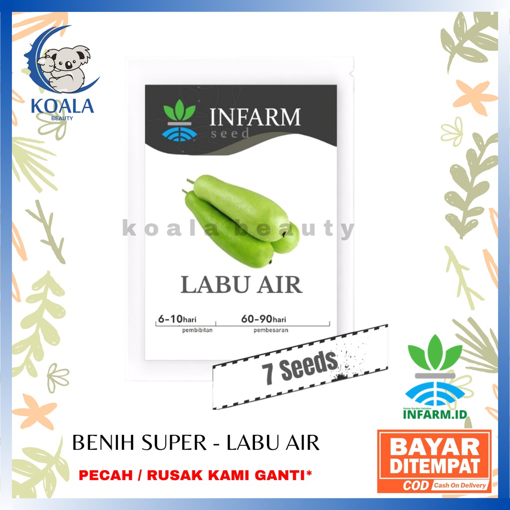 ❤ KOALA ❤ INFARM - Benih Bibit Super Labu Air - Sayur Labu - Bibit Unggul Infarm - Bibit Labu Air