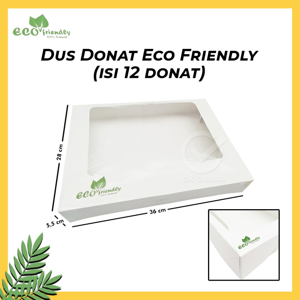 

Dus Donat Eco Friendly (isi 12 donat) Per 1 Pcs