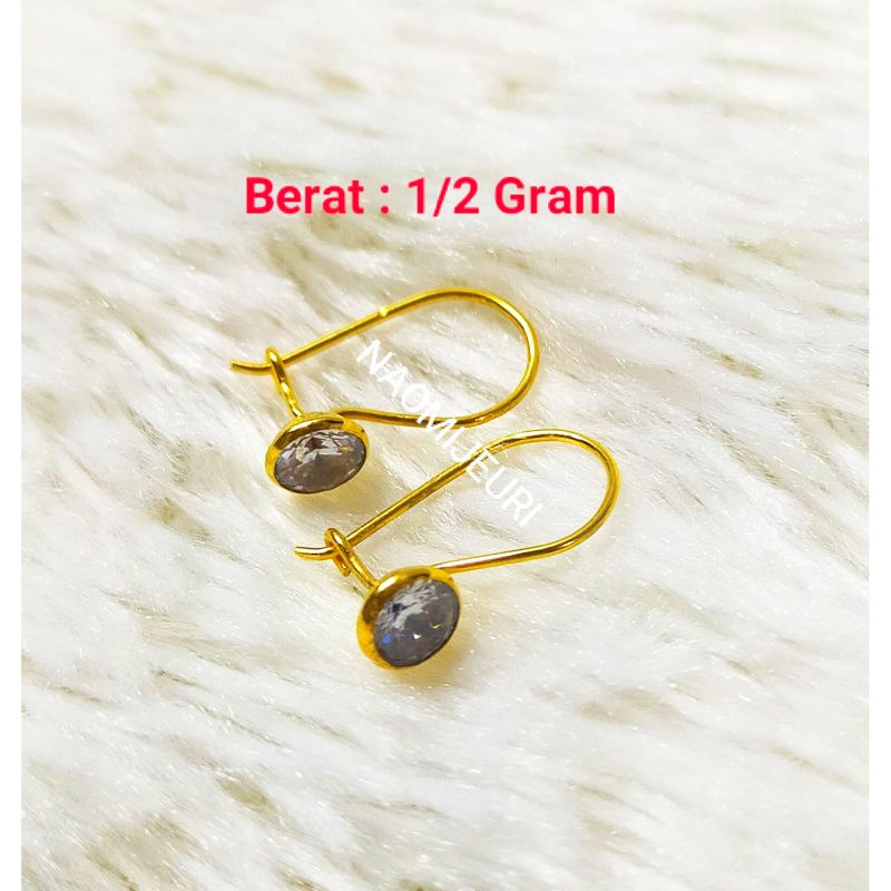 ANTING EMAS MATA BURUNG SETENGAH GRAM