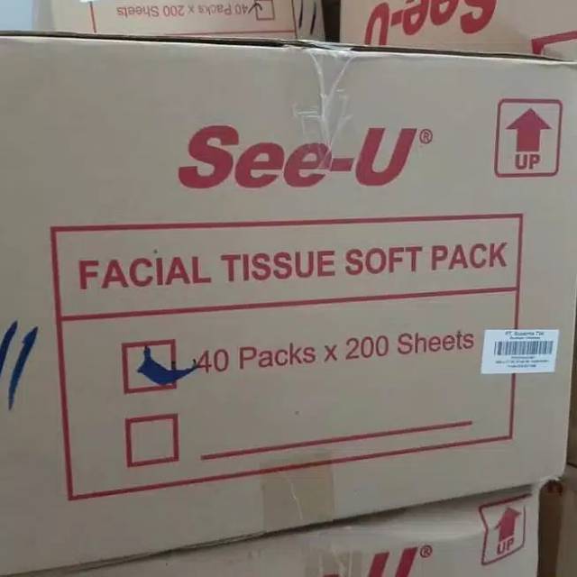 Tissue SEE U Facial 200 Sheet 2Ply