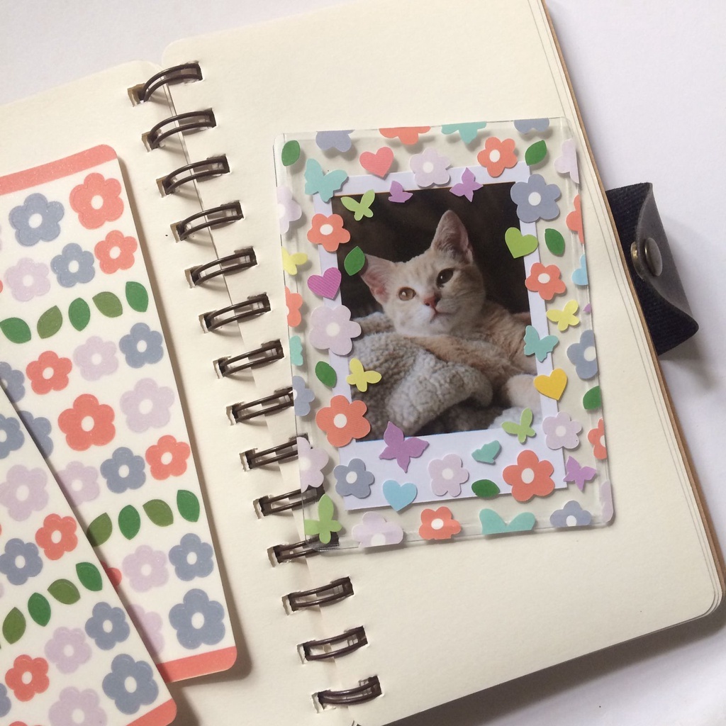 

Flower Glitter Deco sticker/Polco Sticker