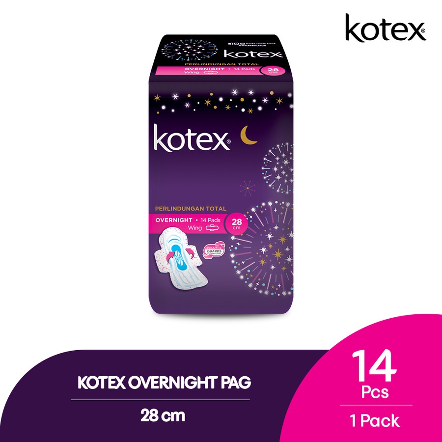 Kotex Overnight/Healthy Protection Slim Wing Pembalut wanita