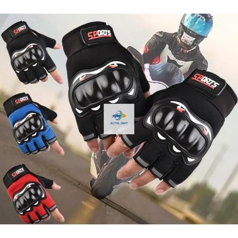 Sarung Tangan Motor Pria Dewasa Gloves Full Jari Dan Setengan Jari