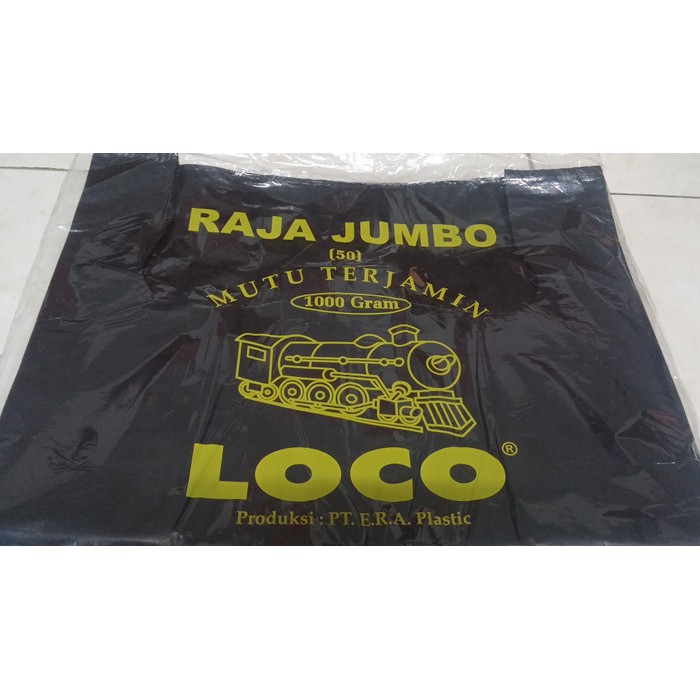 Kantong Plastik Kresek Loco Hitam uk 50 ( Jumbo )