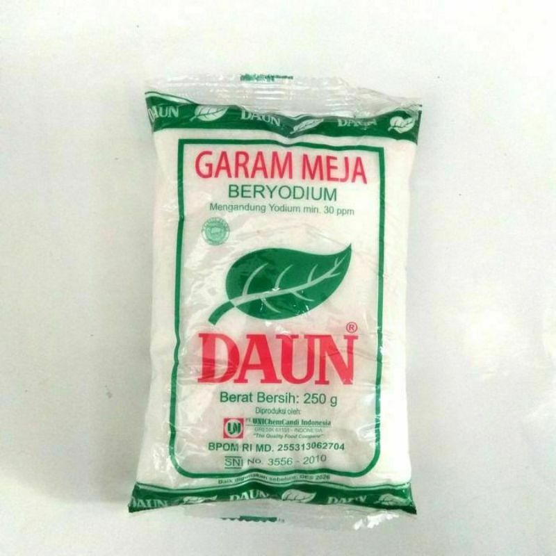 Jual Garam Halus Garam Daun Garam Meja Cap Daun 250g | Shopee Indonesia