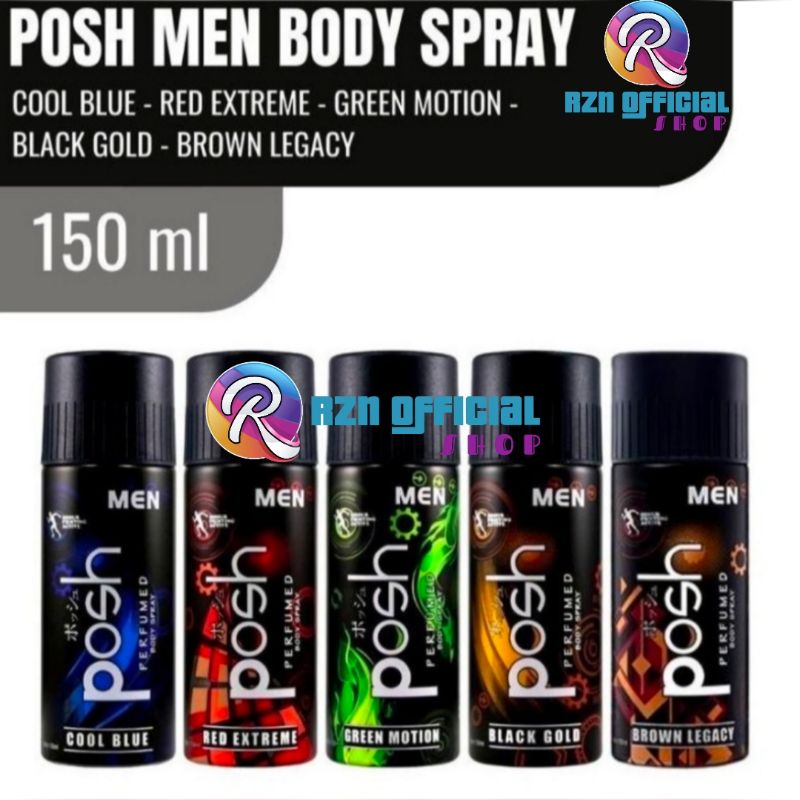 PARFUM PRIA BODY COLOGNE FOR MAN BODY SPRAY POSH MEN 150ML 150 ML