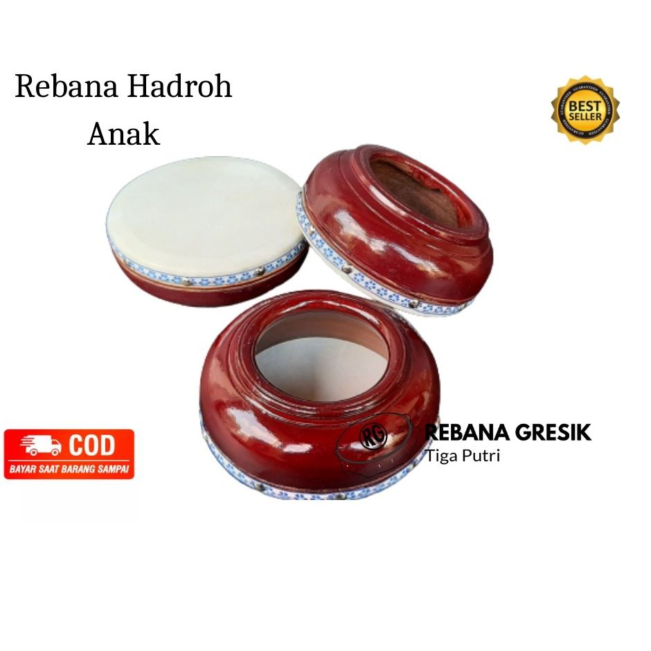 rebana hadroh anak ukuran 16 cm Mainan Anak / Mainan Bayi &amp; Balita / Mainan Edukatif