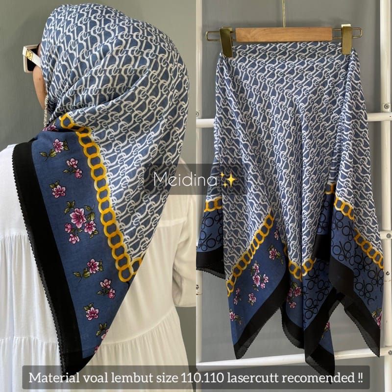 HIJAB VOAL/VOAL DEEKA/DEEKA MOTIF/VOAL MURAH/HIJAB SEGIEMPAT