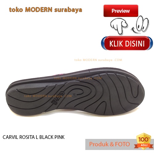 Sandal wanita casual jepit spons printing CARVIL ROSITA