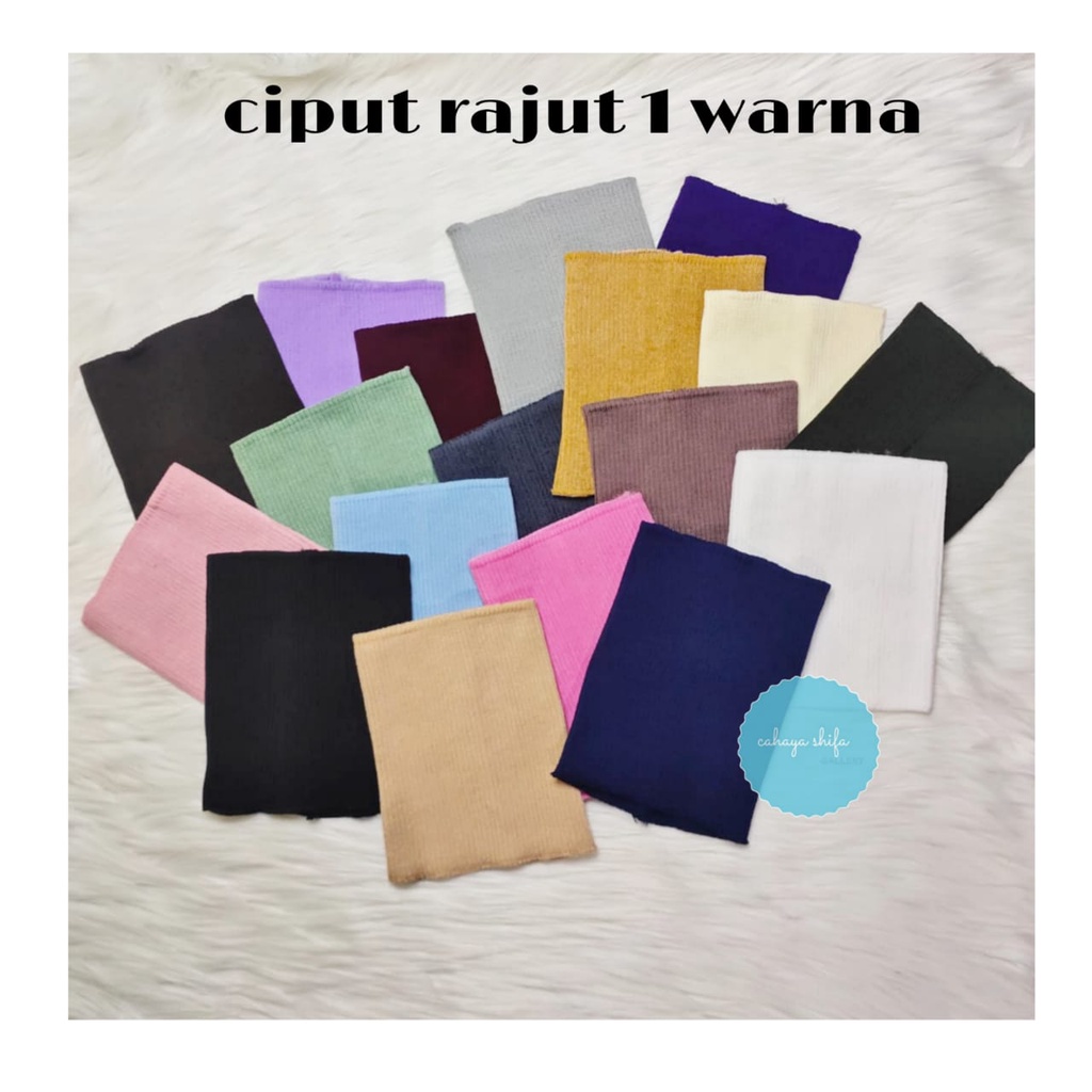 Ciput  rajut 4 warna /2 warna/ 1 warna/ ciput silang/ risty