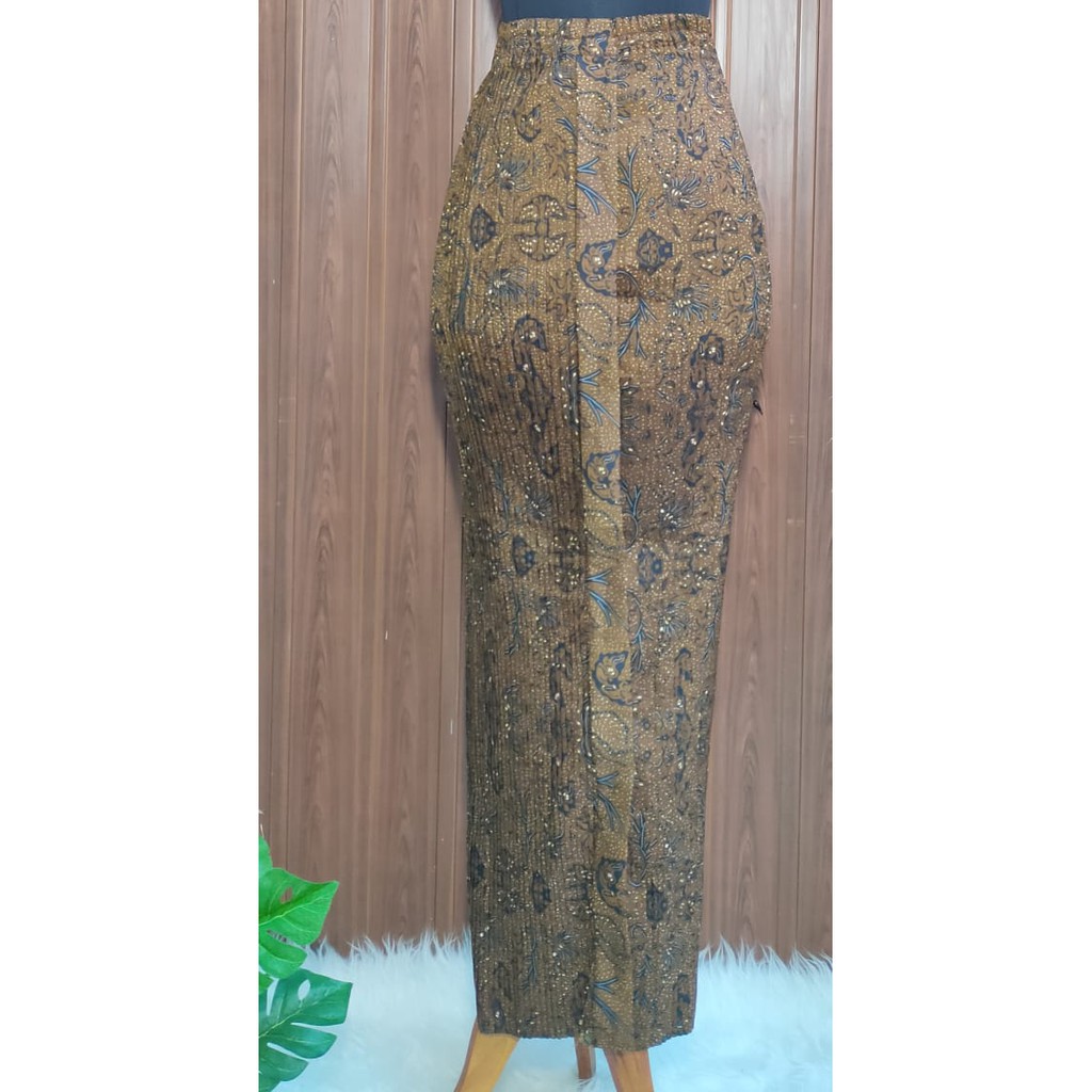 Bawahan Rok Kebaya Modern Batik Plisket Wiru Wiron Premium/Jarik Instan NH8.2