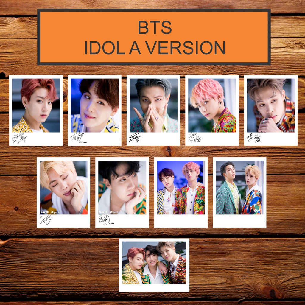 BTS IDOL SIGNED KPOP POLAROID