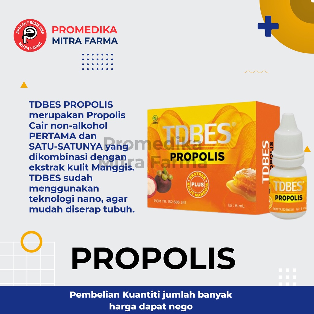 TDBES Propolis 6 ml Drop/Botol / Obat Tetes Herbal Untuk Kesehatan