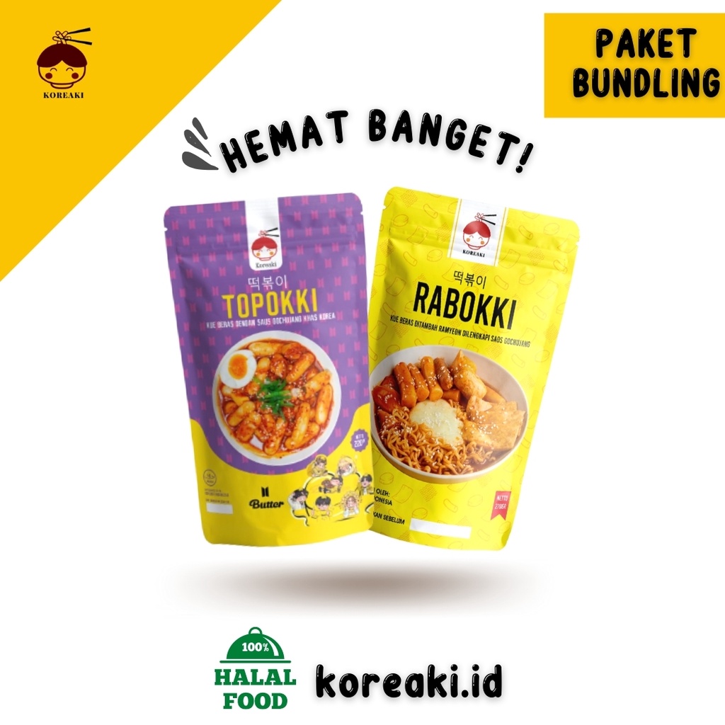 

makanan - makanan instan - topokki instan halal - rabokki instan halal - Bundling lebih hemat