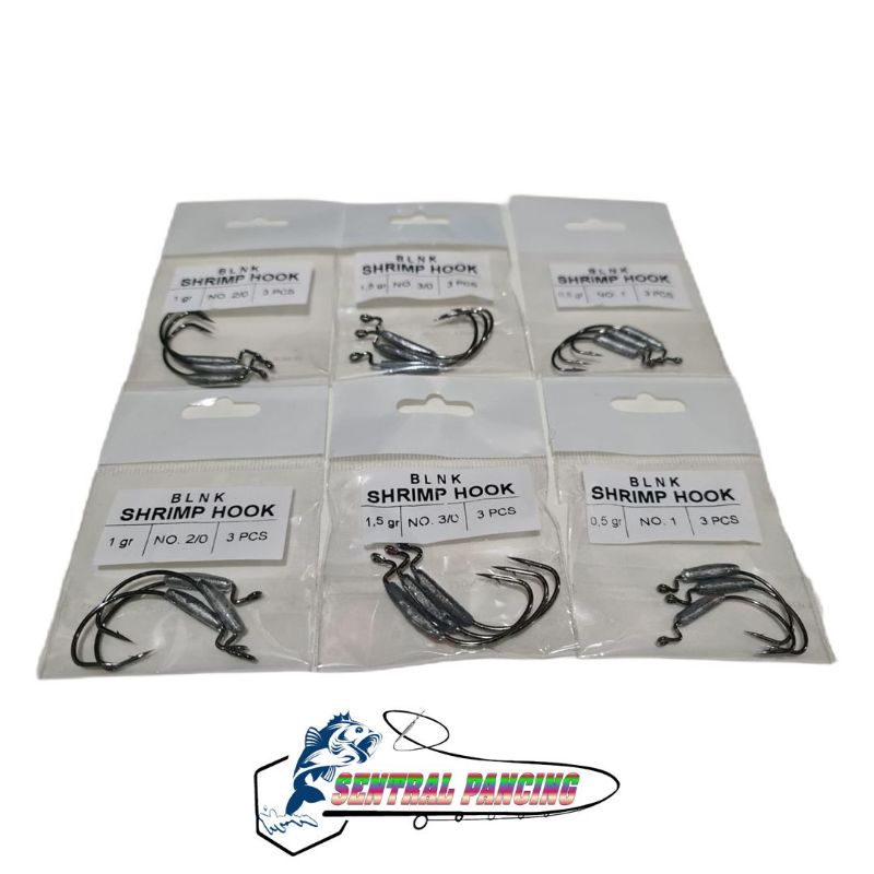 Hook Kail Mata Pancing  Soft Lure Casting BLNK