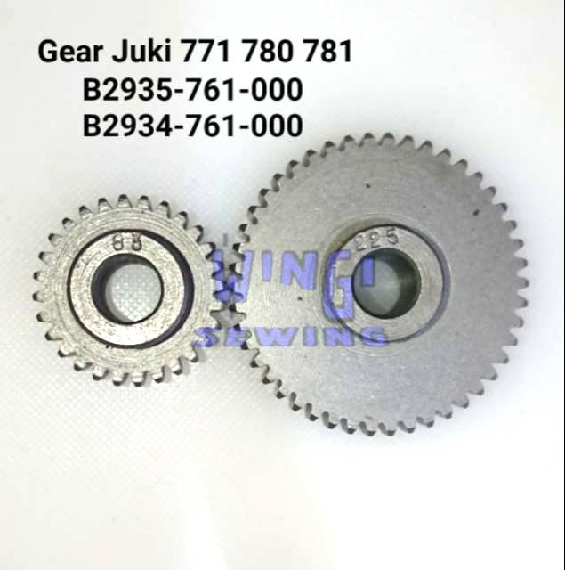 JUKI 771 Gigi Gear Pengatur Kasar Halus Mesin Lubang Kancing 780 781