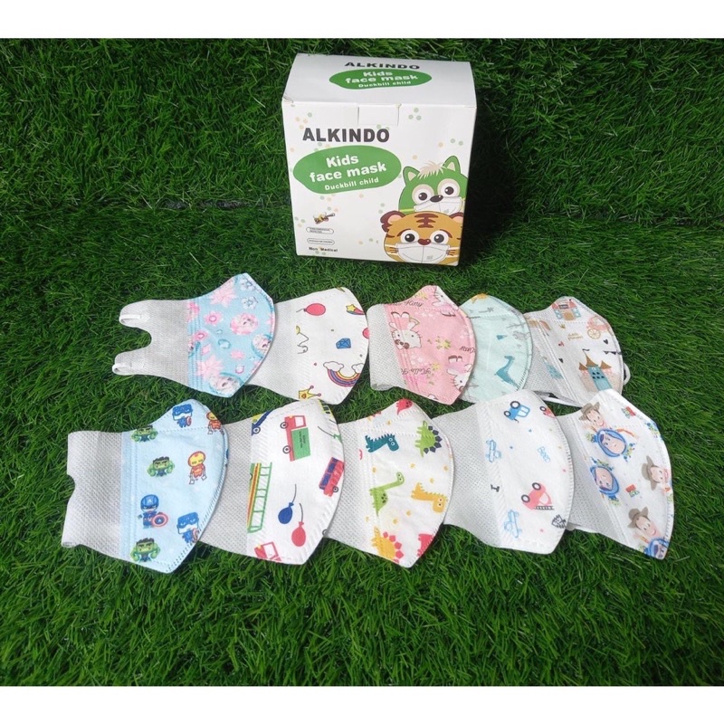 [✅COD] MASKER DUCKBILL ANAK KARAKTER MOTIF LUCU 3 PLY