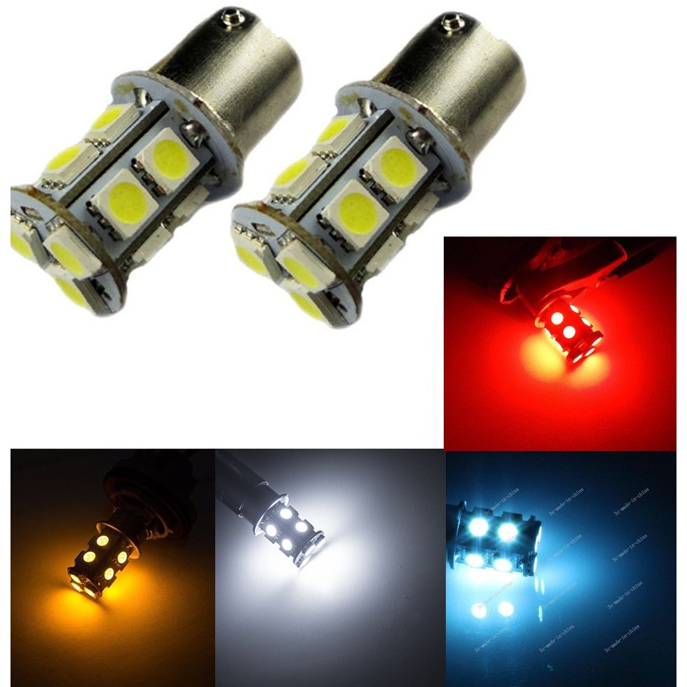 Lampu LED Kedip Rem Stop Bayonet 13 LED Mata Strobo Mobil