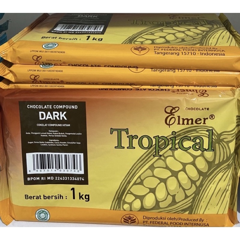 COKLAT BATANG ELMER TROPICAL DARK 1 KG