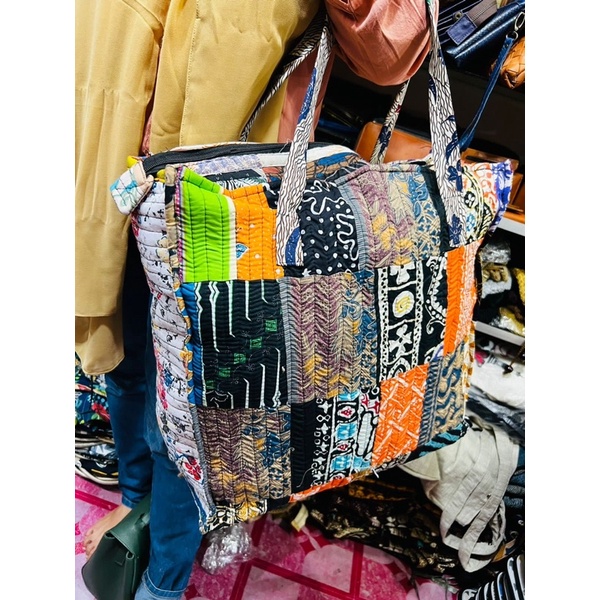 Tas Belanja Batik Perca Jumbo