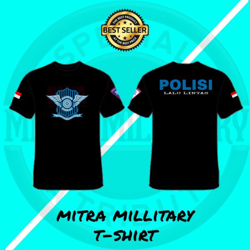T SHIRT LANTAS KAOS POLANTAS (POLISI LALU LINTAS) BAJU LENGAN PENDEK