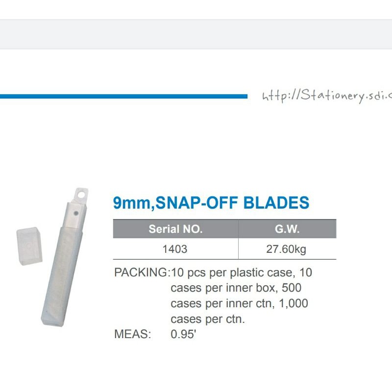 

Sdi Cutter Blade 1403 (L-150) Besar / Sdi Cutter Blade 1404 (A-100) Kecil