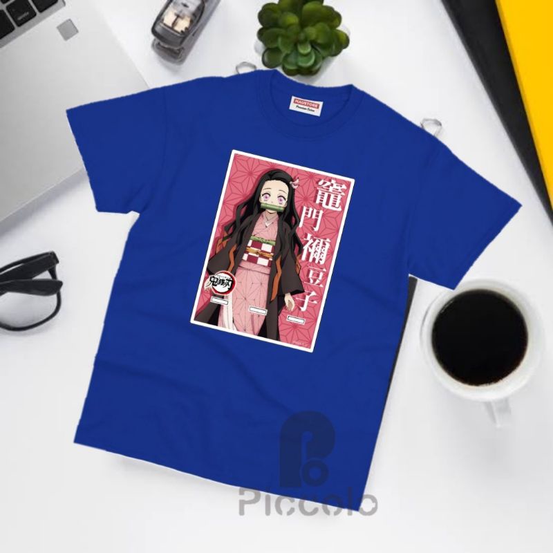 baju Kaos anak anak Nezuko Kamado Streetwear Anime Kimetsu No Yaiba Baju Demon