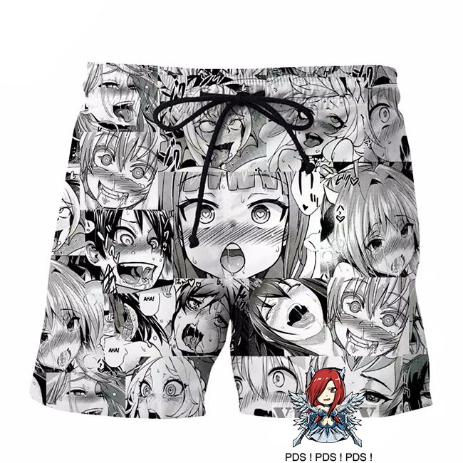 CELANA PENDEK AHEGAO PANTES HENTAI STREETWEAR FULL PRINT S - 5XL