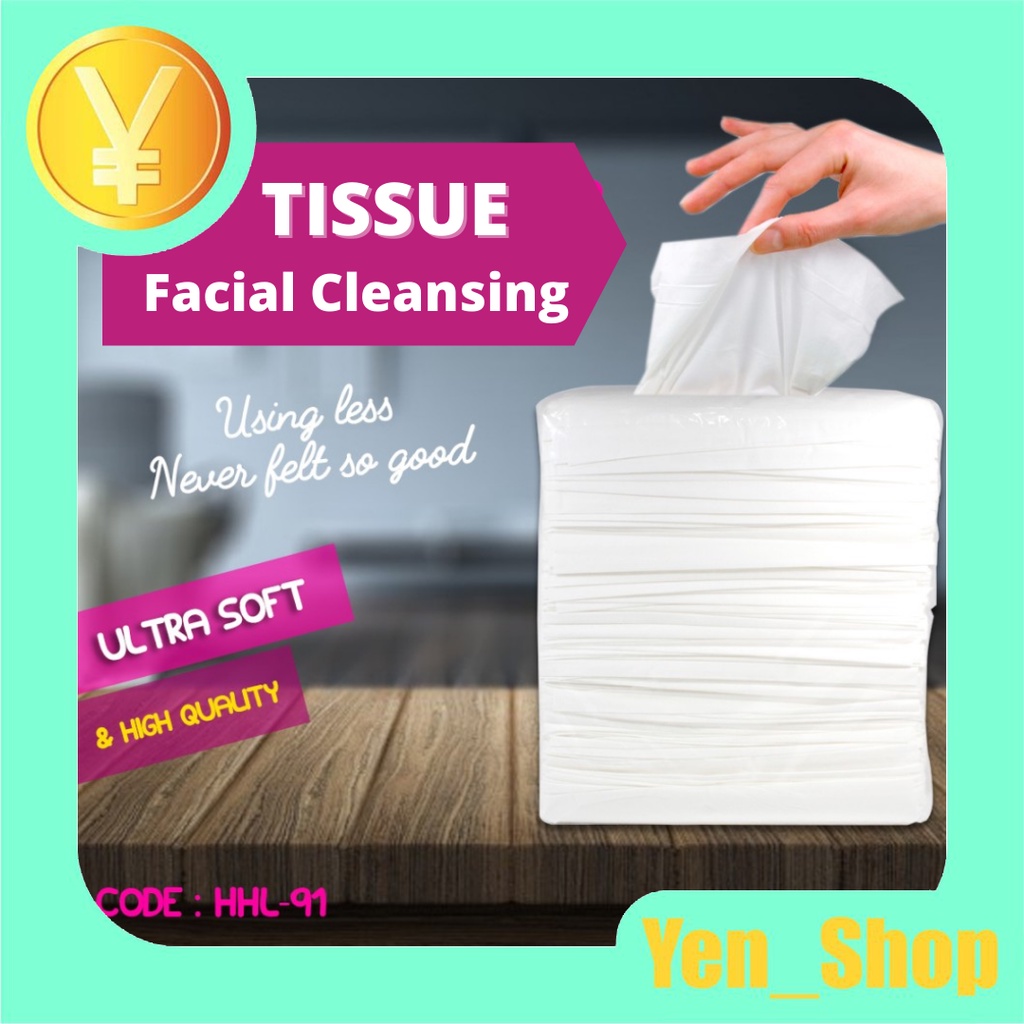 TISU POLOS TISSUE FACIAL CLEANSING FACIAL LEMBUT AMAN HIGIENIS - HHL-91