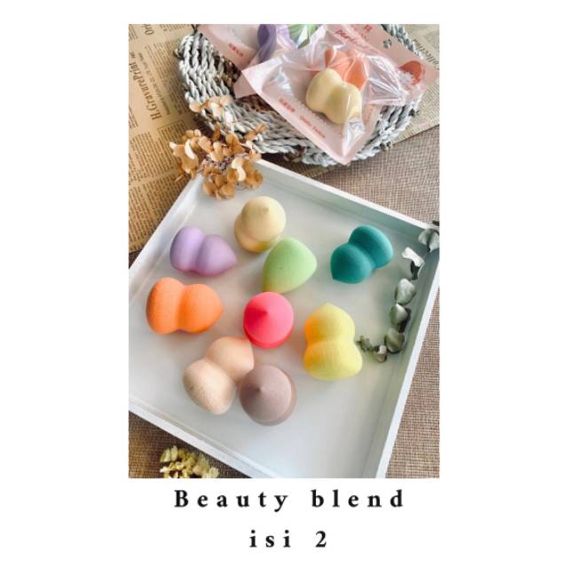 SPON BEAUTY BLENDER ISI 2  SPONGE MAKE UP FOUNDATION