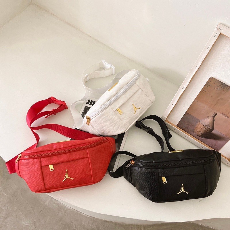 AIR JORDAN REGAL CROSSBODY SNAKE LEATHER WAISTBAG / TAS PINGGANG JORDAN KULIT ULAR SINTETIS