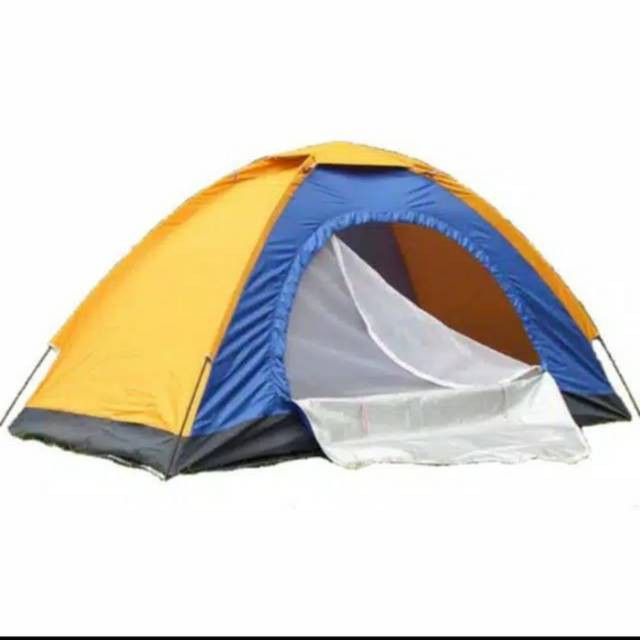 TENDA CAMPING KEMPING KEMAH DOME SEDANG LIPAT OUTDOOR WATERPROOF ANTI AIR 2-3 ORANG DEWASA