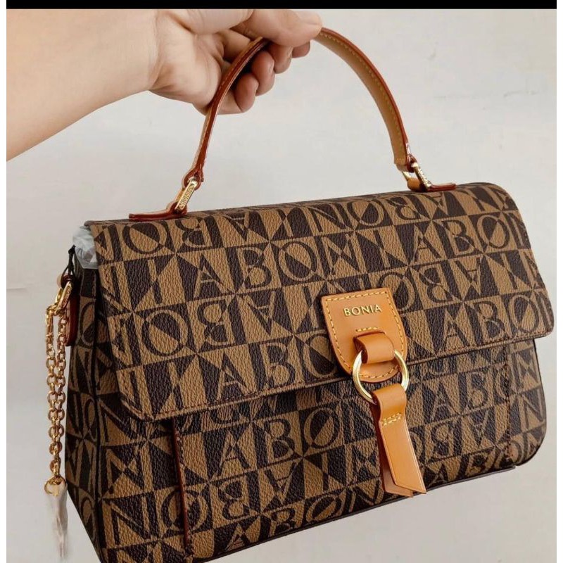 tas wanita bonia original monogram new desain model handbag
