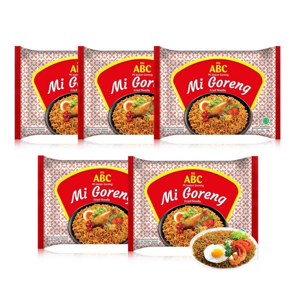 

ABC Mi Instan Goreng 5 x 70 gr