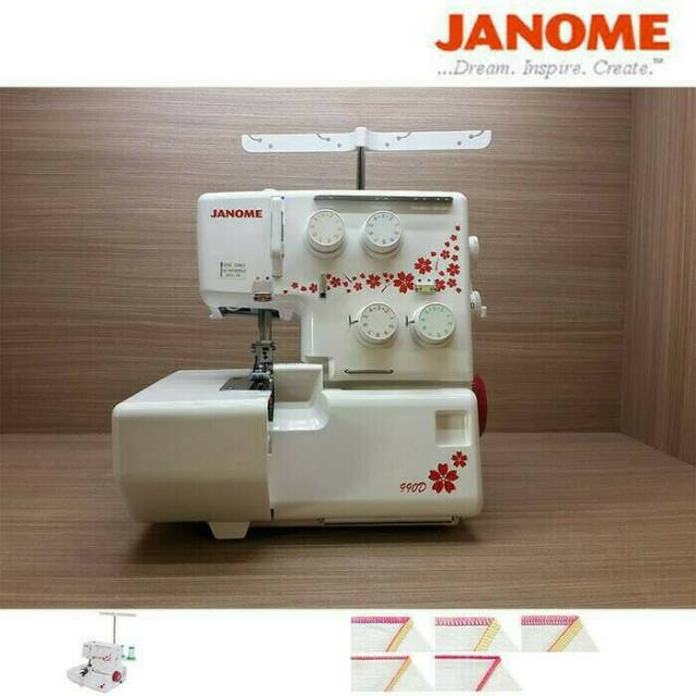 Janome 990D Mesin Obras dan Neci Portable Multifungsi