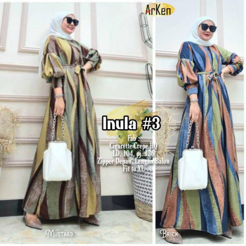 Inula 3 High Quality Gamis Ori Solo By Arken
