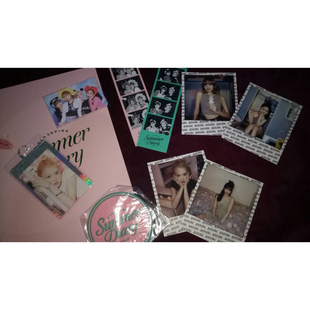 READY STOCK BLACKPINK SUMMER DIARY IN EVERLAND 2021 JISOO POLAROID 4 CUT PHOTO MINI BOOK PHOTOFAN ST
