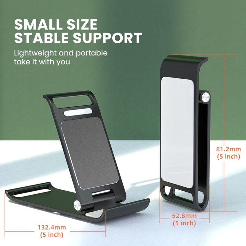 Stand Meja Lipat Mini Portable Bentuk Perahu Layar Bahan Metal Untuk Handphone / Tablet