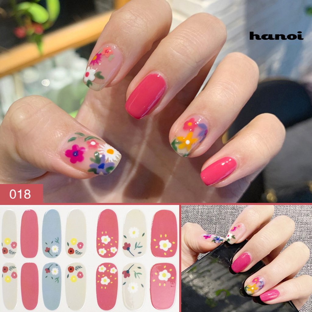 HN_Nail Art Decal Non-drop Safe Funny Lace Nail Decal for Home