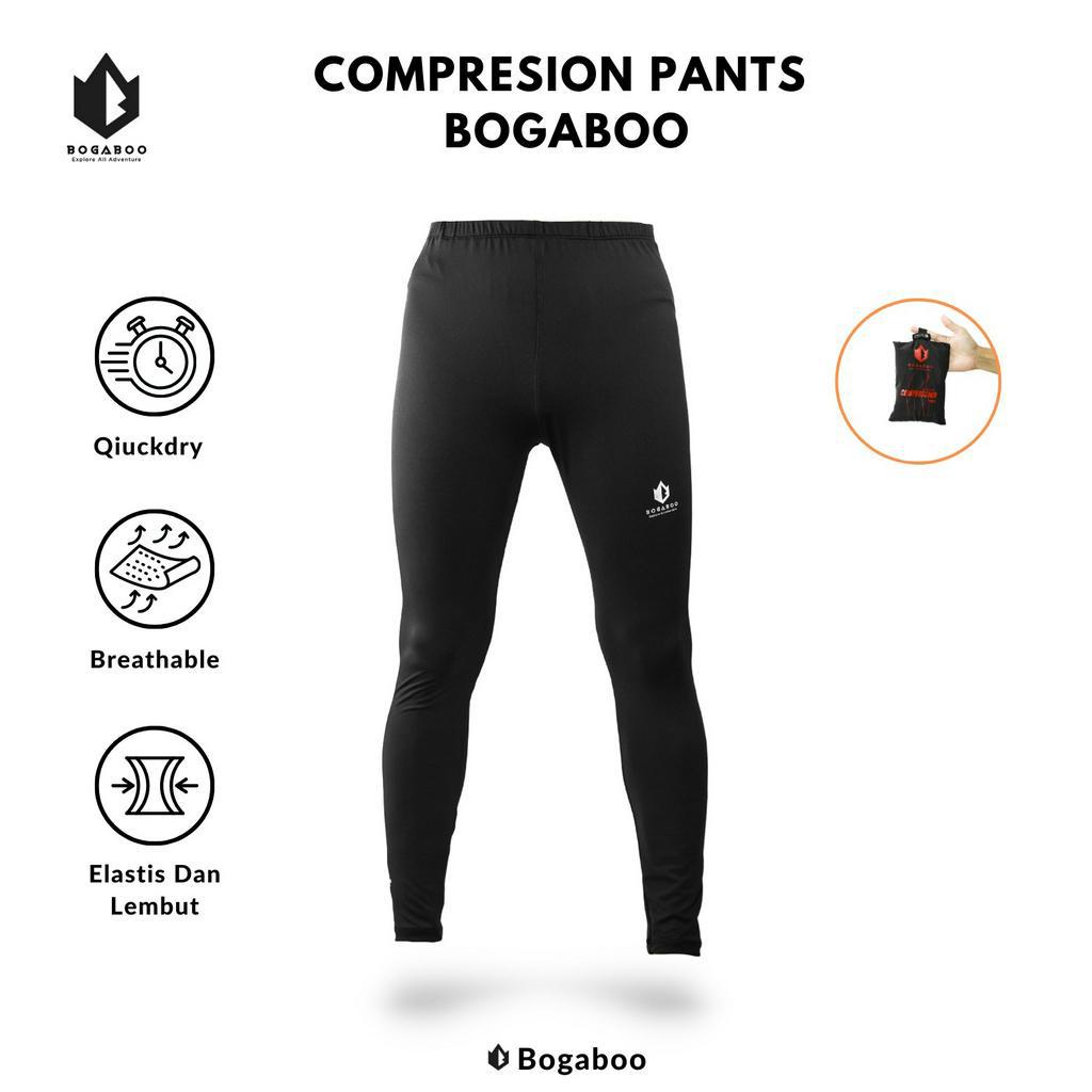 BOGABOO celana legging panjang PRIA WANITA - leging spandex - lejing - baselayer - compresion paNts - jogging - celana olahraga running - lari