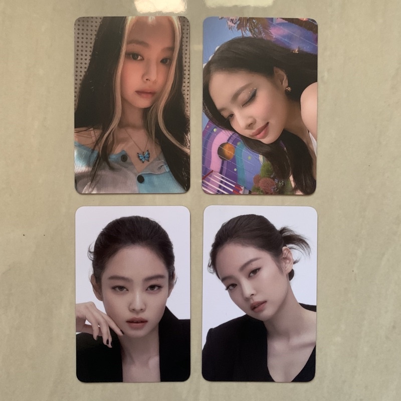 Jennie Hera Black set wink kupu butterfly Cushion Photocard Official Blackpink pc