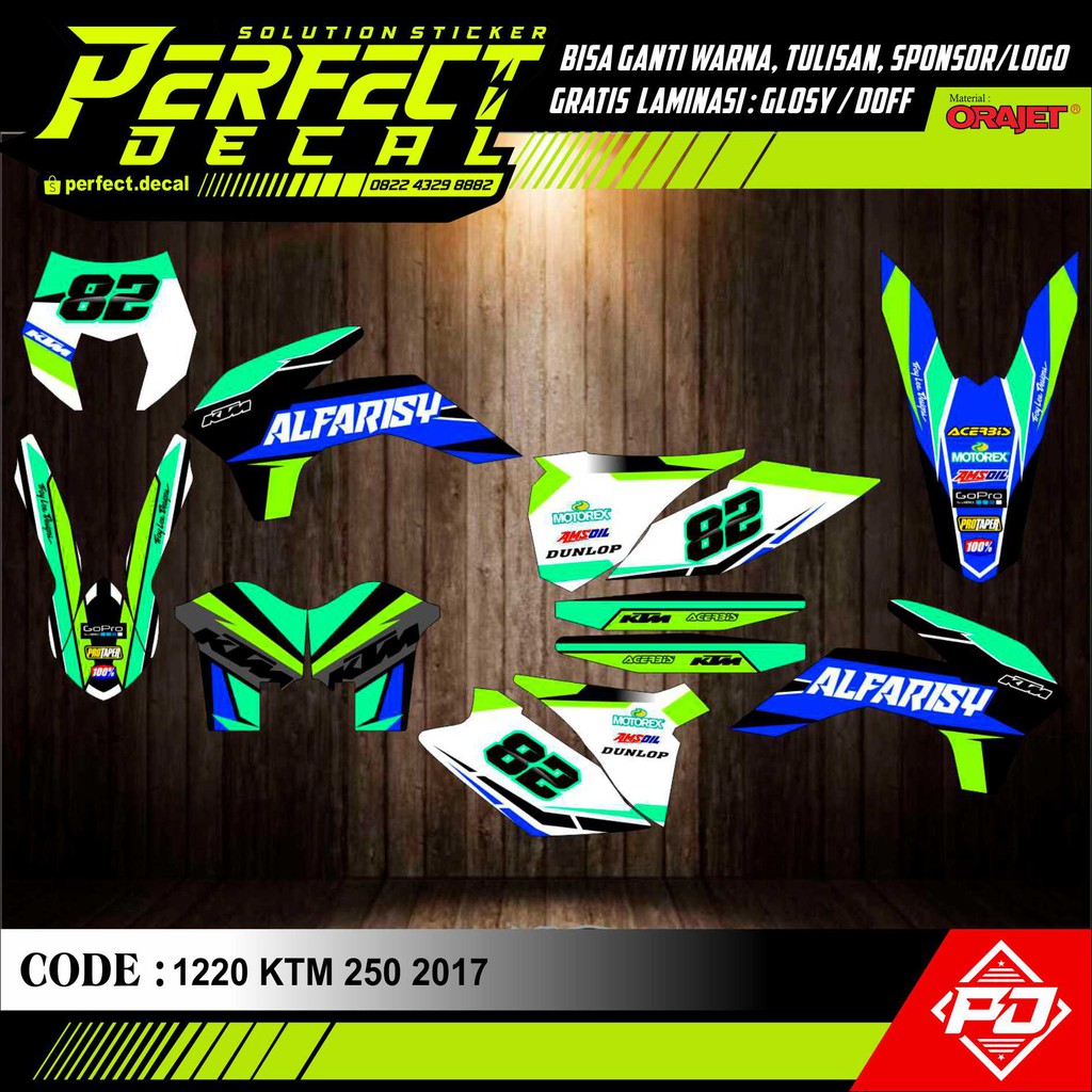 Decal Stiker Motor KTM 85 / KTM 85 SX / KTM 85 SIXDAY Full Body Sticker Custom Variasi