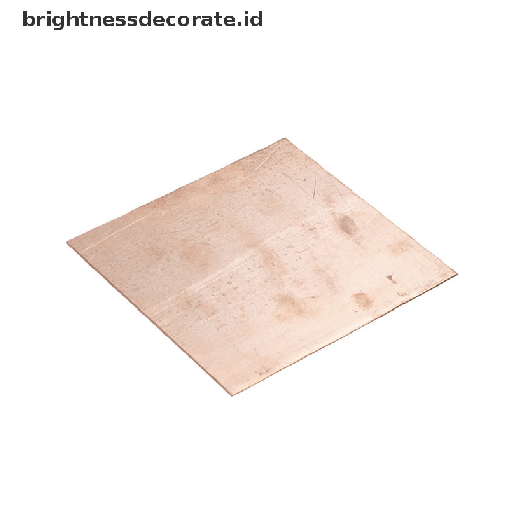 [birth] Hot Sale 99.9% Pure Copper Cu Metal Sheet Plate 100x100x0.8mm [ID]