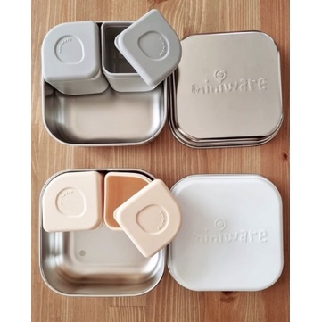 Miniware Grow Bento Set - Kotak Makan Stainless Lunch Box Anak