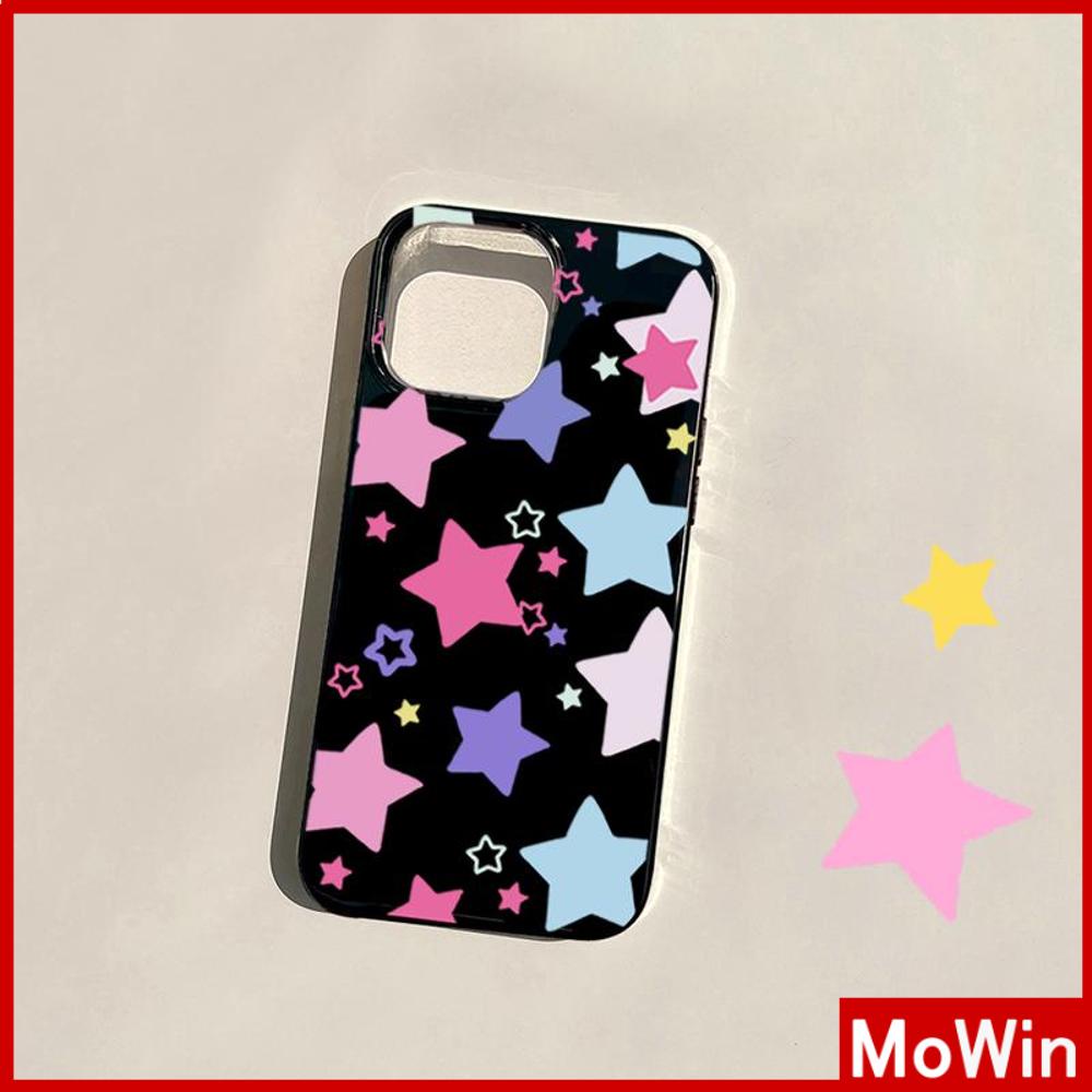 For iPhone 14 Pro Max iPhone Case TPU Soft Case Shiny Black Shockproof Protection Camera Colorful Stars Compatible For iPhone 13 Pro max 12 Pro Max 11 Pro max xr xs max 7Plus 7 8