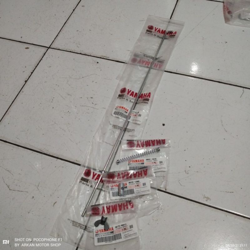 TIANG REM SET RX KING ORI YGP RXKING RX-KING PER PIN MUR KUPU-KUPU KUPU WING NUT SPRING