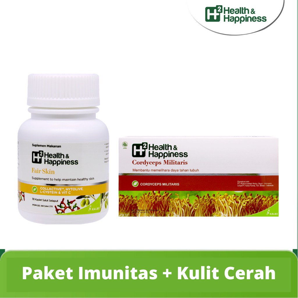 Paket H2 Cordyceps + H2 Fair Skin